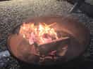 So nice to sit by the fire & relax