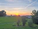 Sunset directly from hot tub
