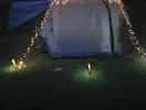 Fairy lights at night make the place look so pretty.