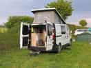 April visit. camping field with motor access.