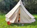 Bell tent on site