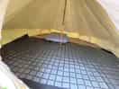Inside bell tent.