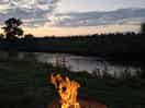 Evening fire
