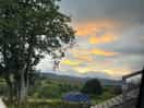 Sunset over the bike jump