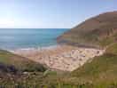 Mwnt beach 2.5 miles away
