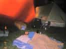We took an airbed of our own so that we could stargaze by the fire and blankets too