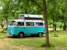 Our van on the pitch