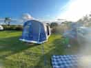 View of our tent. lovely spacious pitch