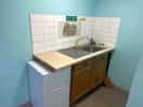 The dishwashing area.
