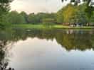 View over the lake from our pitch.