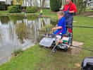 Daughter having a go at fishing got a nice little carp