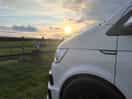 Sun set over the camp site