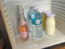 Prosecco milk water and fresh orange juice