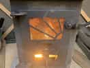 Log burner inside the yurt, absolutely fantastic in the evening when it started getting cool.