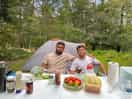 With my brother