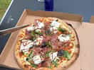 Home made wood fired pizza yummy