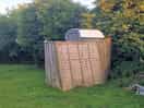 Fence around shower