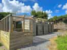 Three toilets, three showers and three sinks
