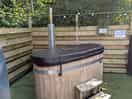 Wood fired hottub