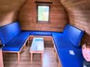 Inside of the hut...clean and spacious