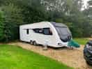 Position of my caravan on the pitch..