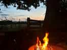 The view from the cider shack on an evening