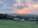 Sunset view from out tent