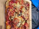 Camp fire pizza