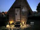Nighttime at the witches hut.