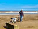 Cycling on the beach