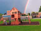 The only photo i got my self as dont really usey phone. stunning view of the park with a rainbow