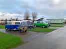 I am the one in the blue volkswagen camper