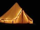 Tent at night