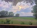 Sunset view on site