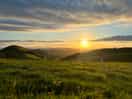Sunset, amazing views alltound.