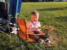 Enjoying a bbq in the sun