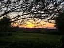 Beautiful view of sunset across the fields