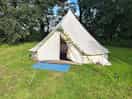 One of the bell tents