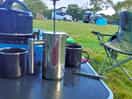 The view from our tent across the site