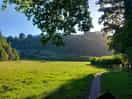 Easy walk along the river in knighton