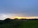 Sunset at site
