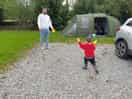 Having fun with his daddy