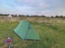 One person tent for scale!