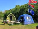 Our camping pod for the weekend.