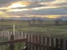 Sunrise with the mountains on show