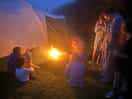 We even had fires on our barbecue after we had our food cooked