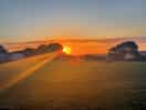 Sunset over the campsite