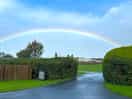 Rainbow over the park