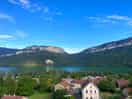 View from church in village.