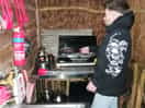 Cooking in the kitchen